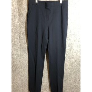 Quince Pants Womens Medium Navy Ponte Stretch Slim Ankle Dress Office Work